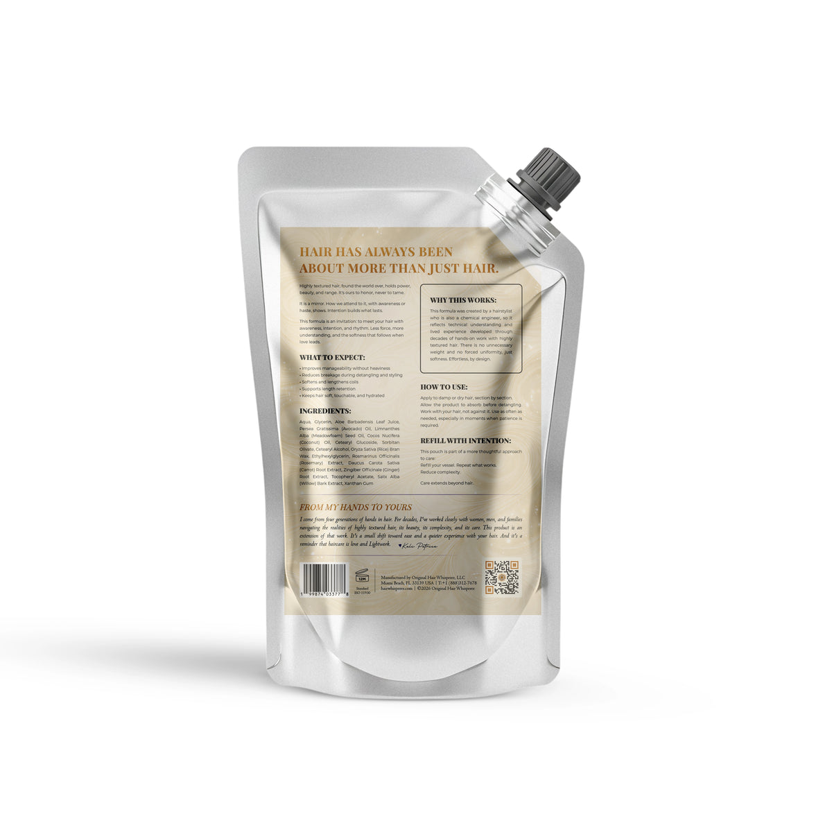 Natural Coil Softener — 1L (33.8 oz) Refill Pouch