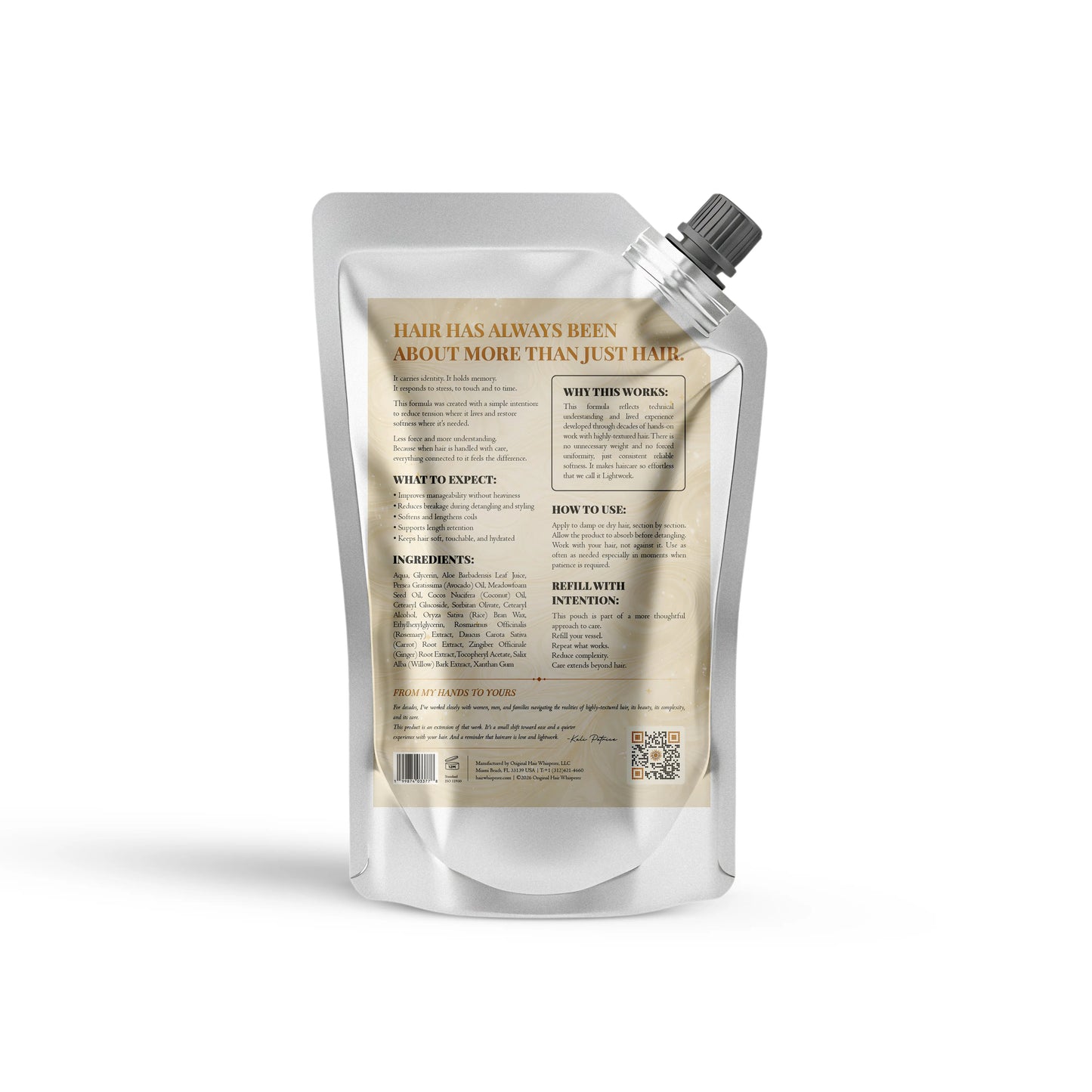 Natural Coil Softener™ — 1L (33.8 oz) Refill Pouch